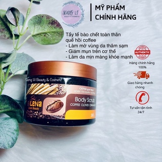 Tẩy tế bào chết toàn thân quế hồi và cà phê Bilena Nga-380g