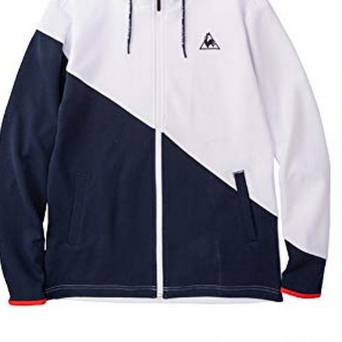 Áo nỉ Lecoq Sportif nam QMMPJF42-WHT