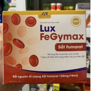 Sắt ống lux fegymax hộp 20 ống đạt chuẩn gpp