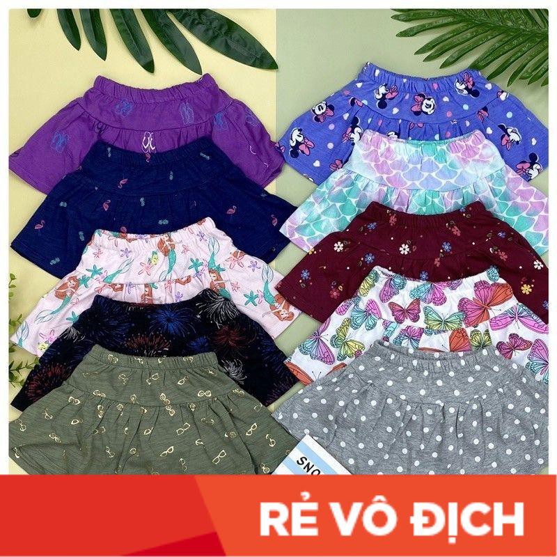 Chân váy cotton hoạ tiết, CÓ LÓT QUẦN BÊN TRONG bé gái size 1-10, cho bạn 9-30kg. Chất cotton siêu mát, dáng xinh