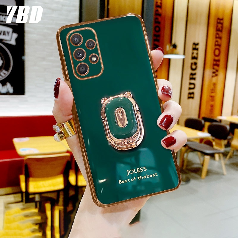 Ốp điện thoại hình cô gái có giá đỡ thích hợp cho Samsung Galaxy A32 4G A52 A72