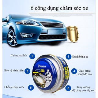 Sáp dầu nano đánh bóng xe Michelin tặng khăn + mút