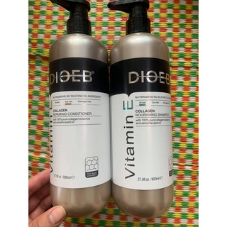  Cặp Dầu Gội Xả DIOEB Vitamin E Collagen 800ml x2