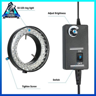 [Fitslim] Adjustable 56 LED Ring Light Illuminator Lamp for Industry Stereo Microscope