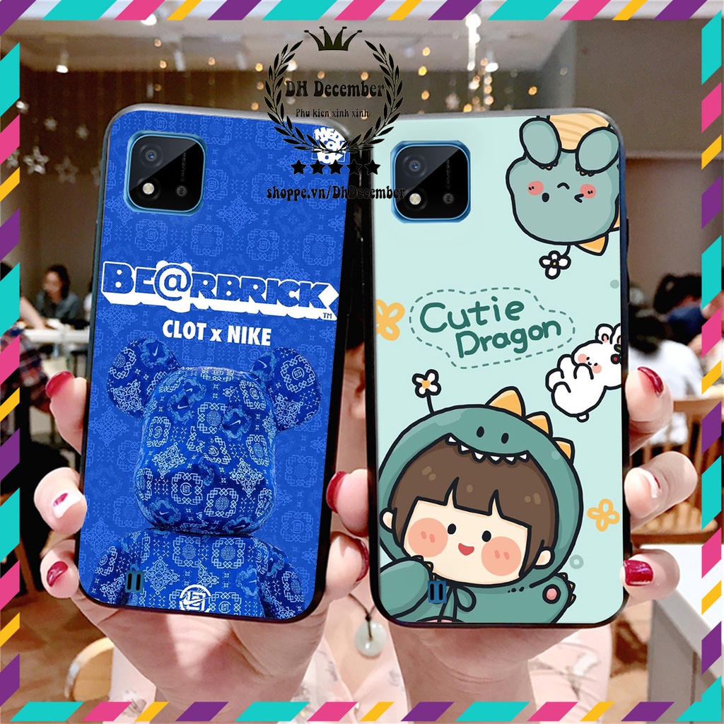 Ốp lưng Realme C11 2021 / C20 in hình 3D lucky, gấu Brick xinh xắn - KHÔNG NÊN BỎ LỠ