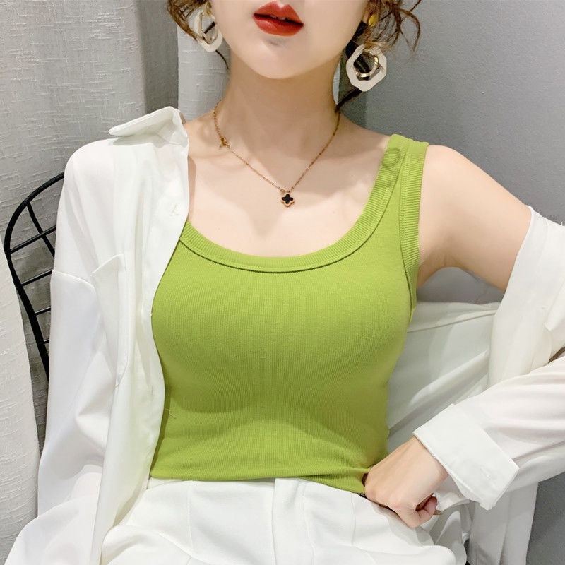 Áo Lót Cotton Không Tay Thời Trang Mùa Xuân Mới 2022 Cho Nữ