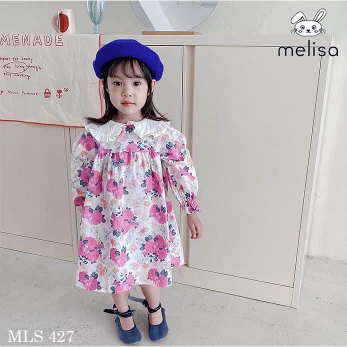 VÁY MELISA HOA HỒNG - CỐM KIDS NT.