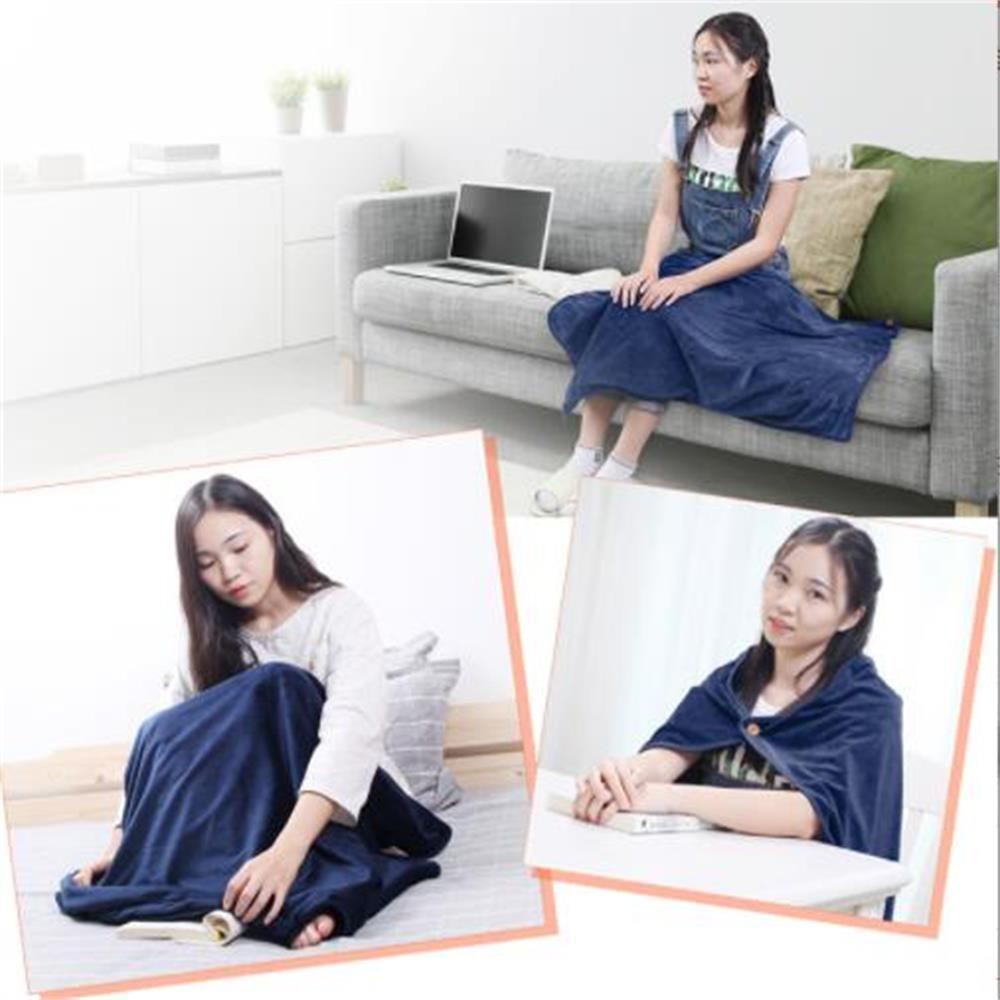 Khăn Choàng Sưởi Ấm USB Màu Xám Kích Thước 100x70cm Chất Lượng Cao