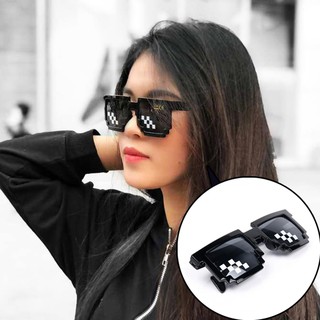 Mắt kính thời trang nam nữ cá tính Thug Life 6 chấm Minecraft siêu ngầu (có bản to và bản nhỏ) - Kính troll Thug Life