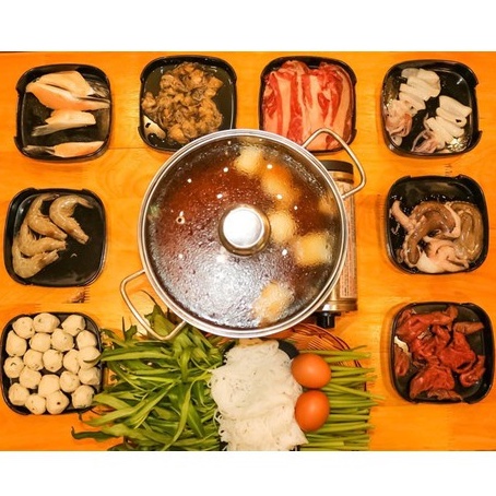 Khay vuông đựng Sushi,đồ ăn lẩu , nướng BBQ nhựa Melamine màu đen ,đỏ