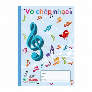 [Combo 5 cuốn] Vở chép nhạc KLONG 36tr , MS: 007