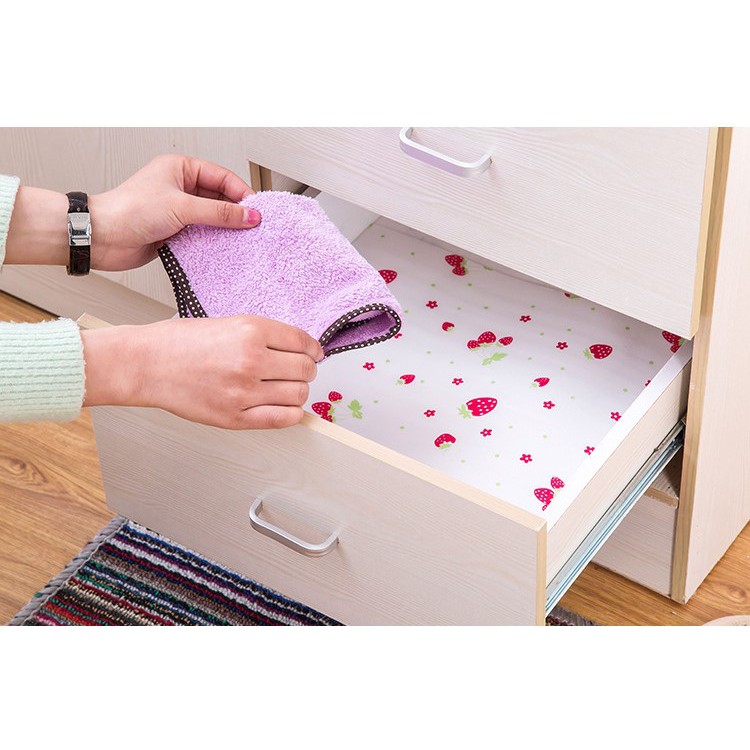 [Nhiều Mẫu] Cuộn Giấy Lót Ngăn tủ/ Bàn Chống Thấm Đa Dụng #C609