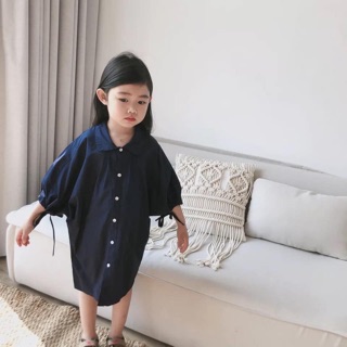 Đầm sơmi cánh dơi cho bé style hàn quốc