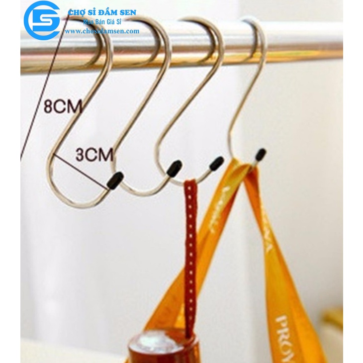Vỉ 4 Móc đa năng treo đồ hình chữ S, Móc đa năng treo các vật dụng gọn gàng, tiện lợi  G369-MocChuS
