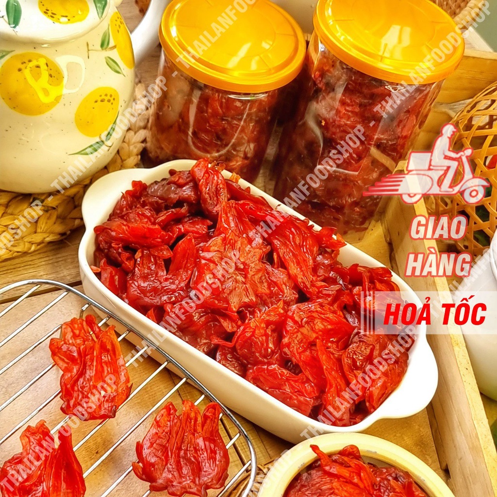 Mứt Hoa Hồng Đà Lạt (Mứt Hibiscus) Lon 500gr