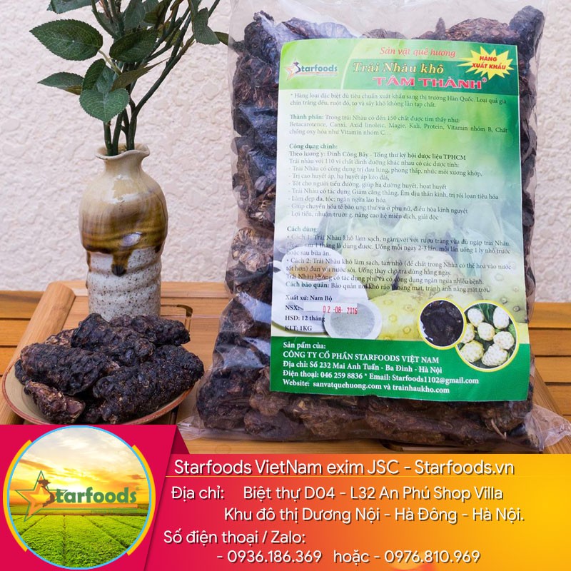 Quả nhàu chín khô Tâm Thành – hàng xuất khẩu loại đặc biệt - 1kg | BigBuy360 - bigbuy360.vn