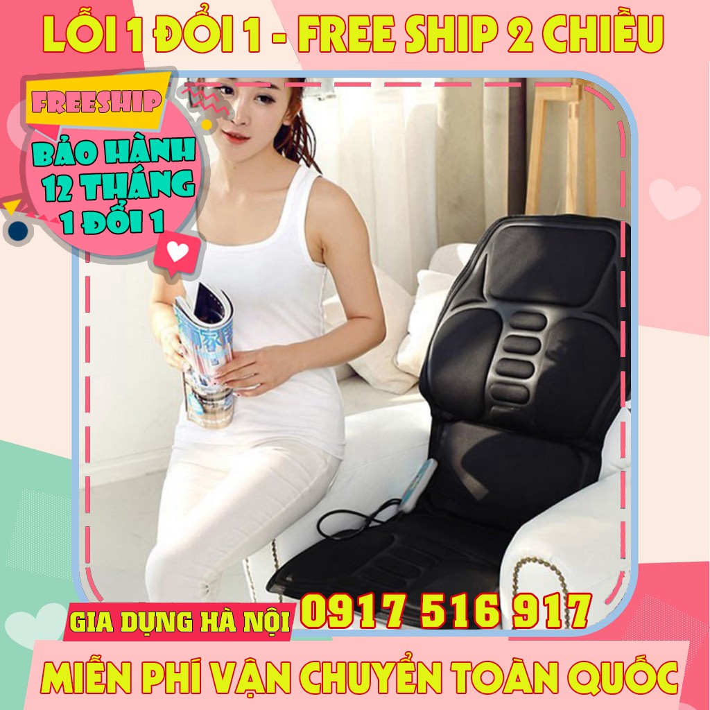 Ghế massage 5 vùng nhiều chế độ cao cấp trên ô tô hoặc tại nhà - KD0221