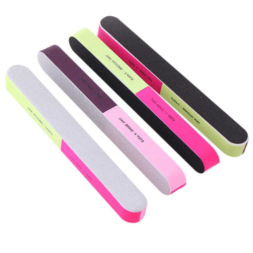 Dụng Cụ Đánh Bóng Móng Tay 7 Mặt Nhiều Màu Sắc Chuyên Nghiệp