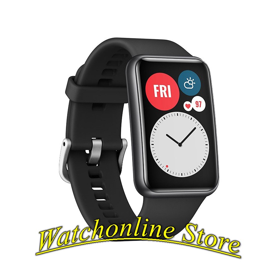 Dây đeo đồng hồ thông minh silicon cho Huawei Watch Fit chống nước khóa gài