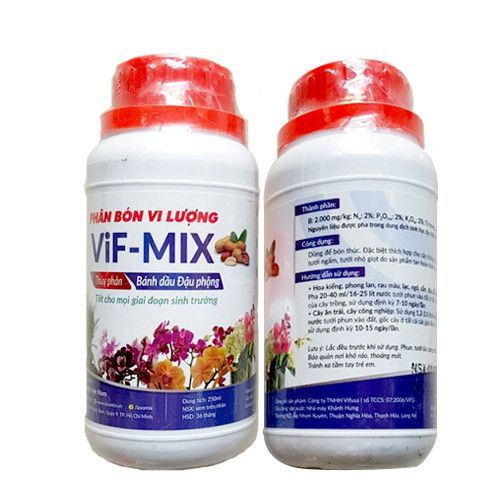 Phân Bánh Dầu VIF- MIX giúp cây hấp thu dinh dưỡng tối ưu 250ml