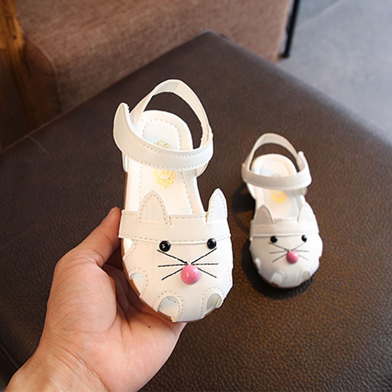 Giày sandal hình mèo dễ thương cho bé gái