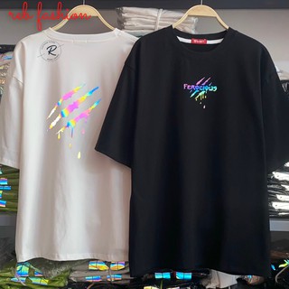 Áo Thun Cổ Tròn Unisex Phản Quang Tay Lỡ In Hình FEROCIOUS Vải Cotton Không Nhão Mát Mẻ Mịn Màng Năng Động Nhiều Màu