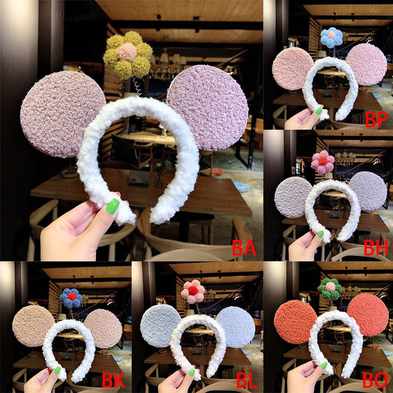 Băng đô cài tóc gắn hình bông hoa đáng yêu cho nữ