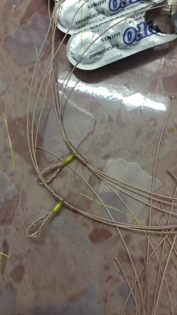 Chùm lưỡi câu cá 6 lưỡi BKK. mako. xfish. gama bac s20  dây siên bền id4 hàng cao cấp