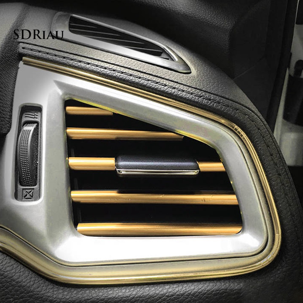 10Pcs Universal U Shape Car Air Conditioner Outlet Trim Strip Grille Decoration