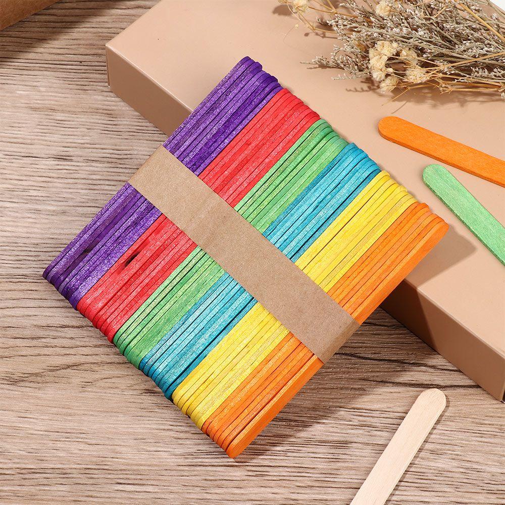 GOGOUP Set 50 Giá Đỡ Lõi Sáp Bằng Gỗ Tiện Dụng Cho Gia Đình