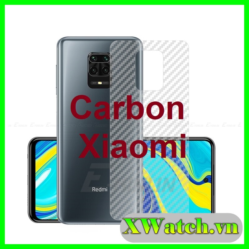 Miếng dán Carbon Xiaomi K20 / k20 pro , K30/k30 pro , Note 9s , redmi 9/9a/9c ...