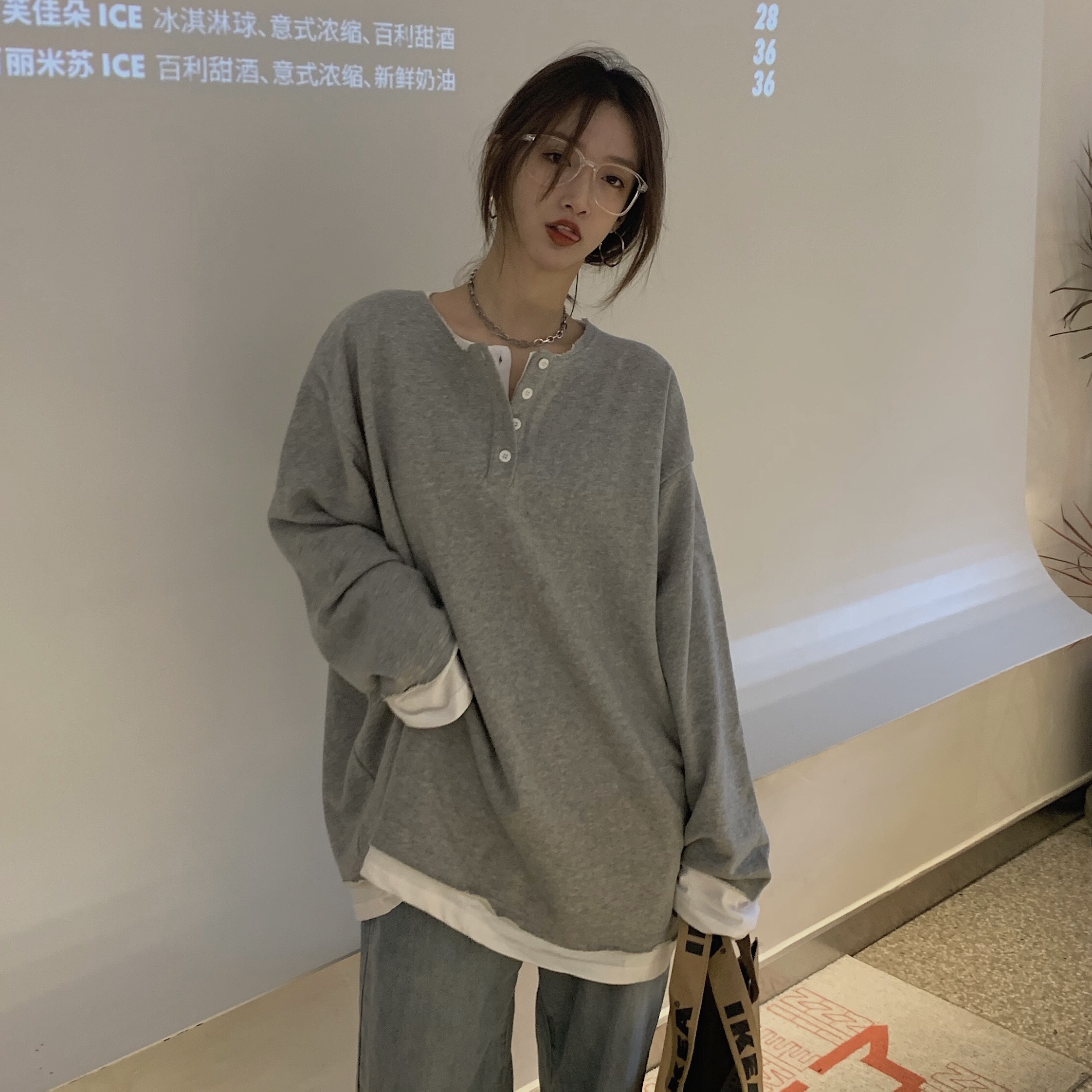 Áo Thun Dài Tay Phối Lớp Xinh Xắn Dành Cho Nữ 38500 | BigBuy360 - bigbuy360.vn