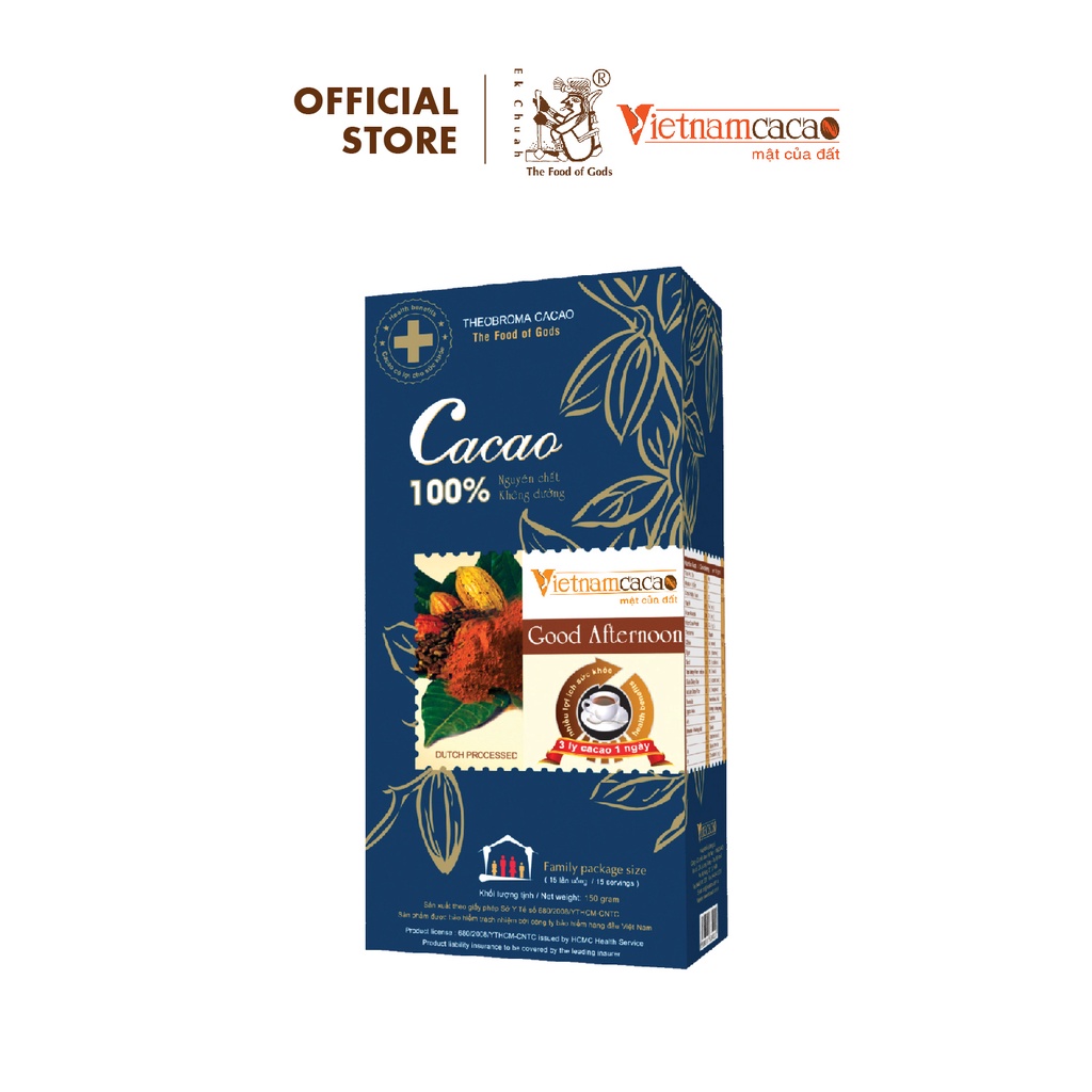 Bột cacao nguyên chất không đường - Combo 3 hộp cacao Good Morning, Good Afternoon, Good Evening  – Vinacacao