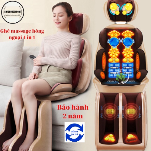 Ghế Massage toàn thân hồng ngoại trị liệu cao cấp tăng cường lưu thông máu Bảo hành 2 năm