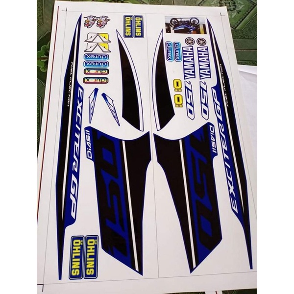 tem rời ex 150 xanh đen GP