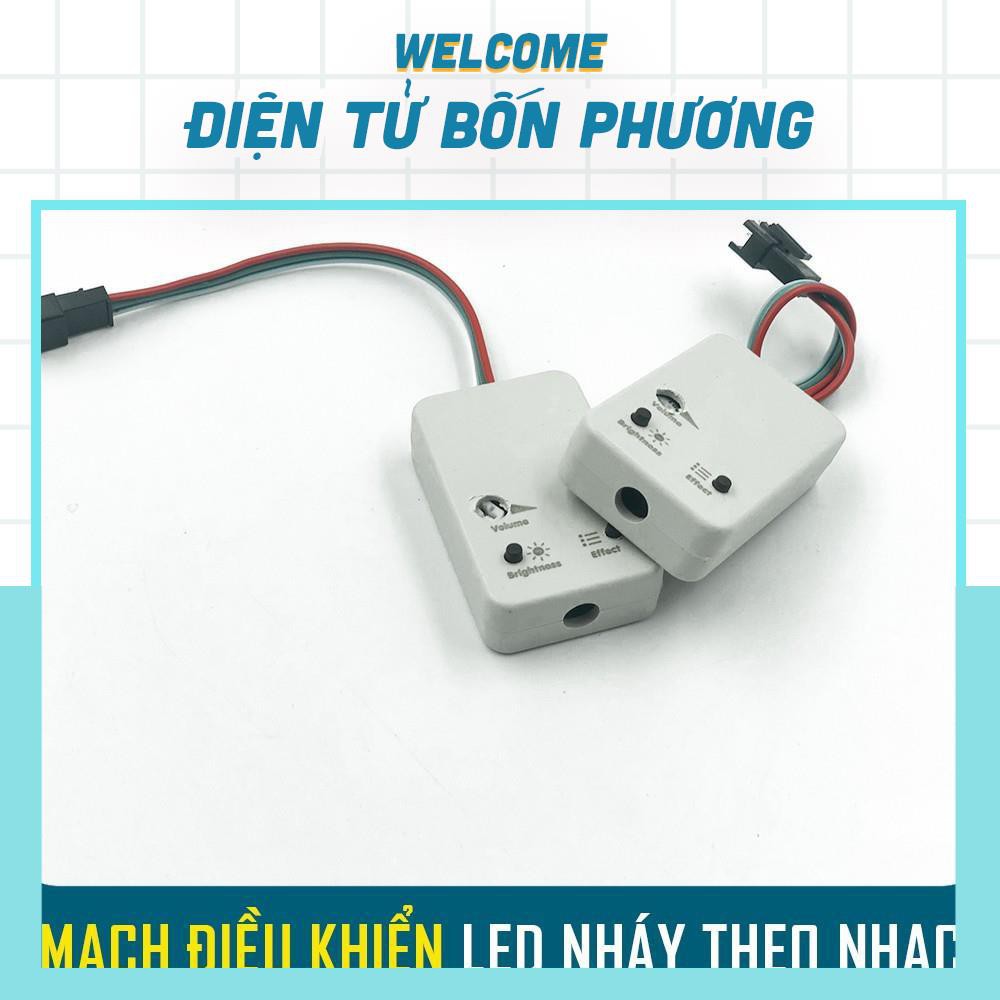 Mạch điều khiển ĐÈN LED nháy theo nhạc 1903 FullColor [ Đã nạp Full hiệu ứng ]