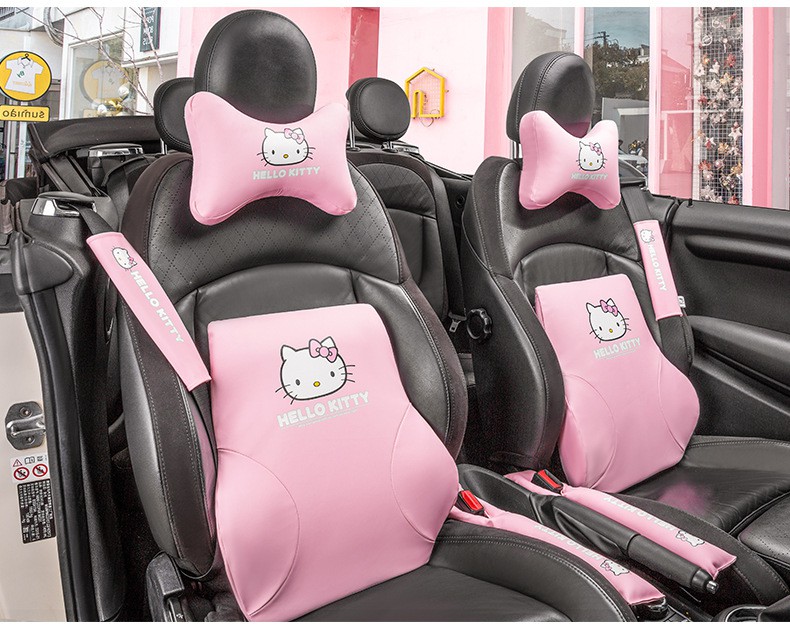 Hellokitty Đệm Lót Khe Ghế Ngồi Xe Hơi Chống Tràn Hình Hello Kitty Đáng Yêu