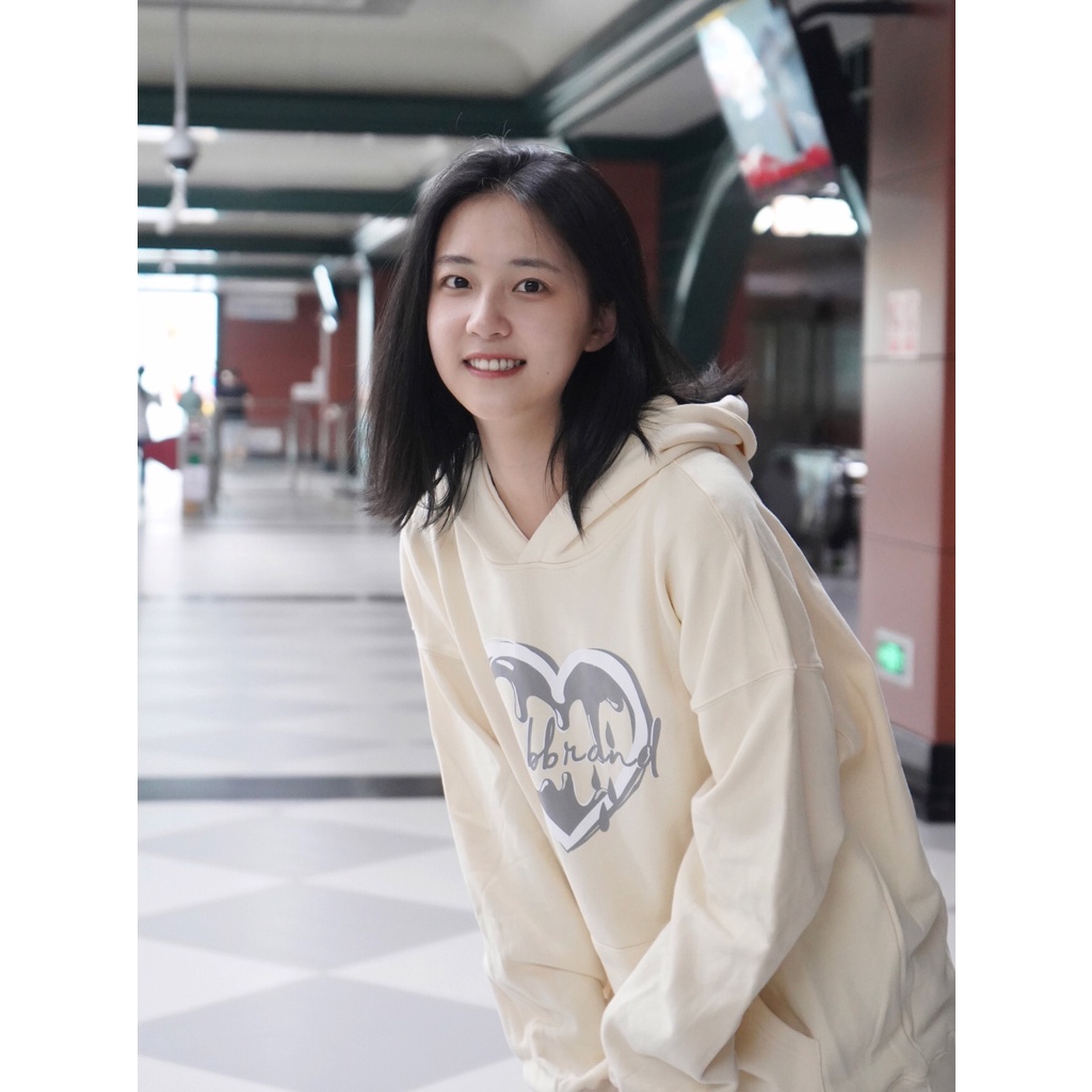 NRVP Áo Hoodie Dáng Rộng Thời Trang Hàn Quốc Đơn Giản Cá Tính Cho Nữ