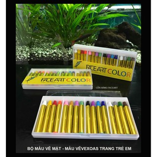 BỘ BÚT MÀU VẼ MẶT - MÀU VẼ HÓA TRANG - BÚT SÁP FACEPAINTING AN TOÀN CHO TRẺ