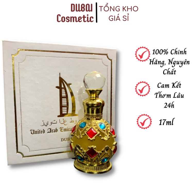 Tinh Dầu Nước Hoa Dubai Chính Hãng Nước Hoa Nam Nữ Mẫu Chai Đá 17ml - MiKiStore - Tinh Dầu Nguyên Chất, Lưu Hương 24h