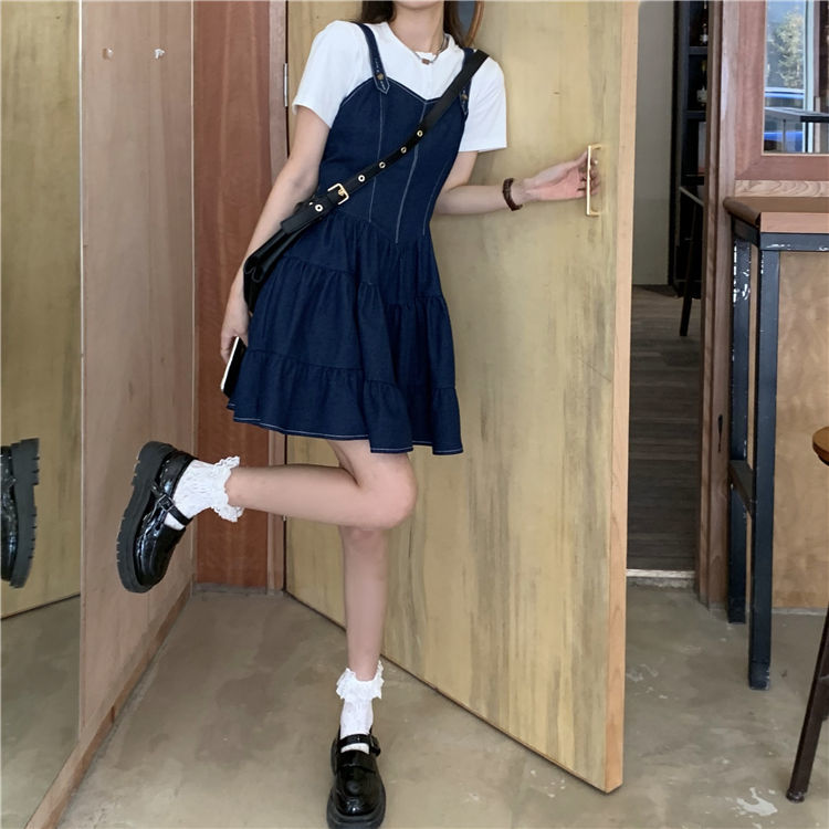 Đầm Yếm Jean Ôm Eo Thời Trang Mùa Hè 2021 (Giao Hàng Trong 6 Ngày) | BigBuy360 - bigbuy360.vn