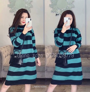 Đầm len suông dọc to Quảng Châu 🍃🍃🍃