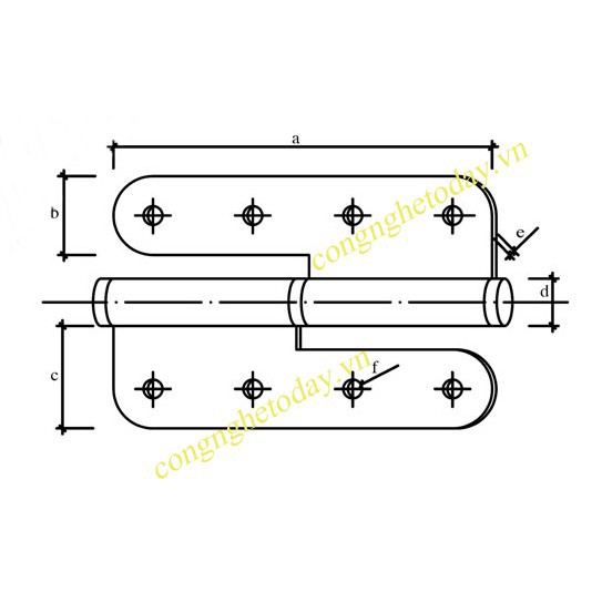 Bản lề cối inox 304 số 1, 2,3,4,5 ( giá 1 cặp)