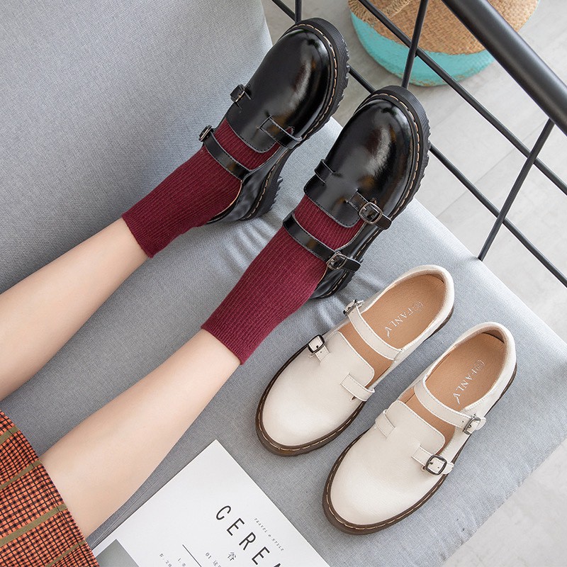 Norie strap shoes - Giày da bò nữ