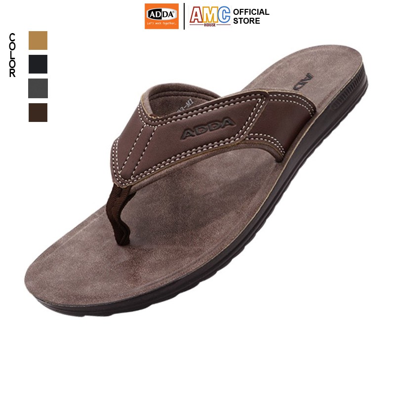 Dép da nam Thái Lan xỏ ngón ADDA 72F03
