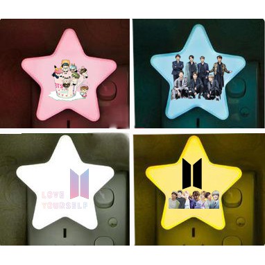 Đèn ngủ ngôi sao bangtan DLSI1 cảm biến ánh sáng kpop army idol