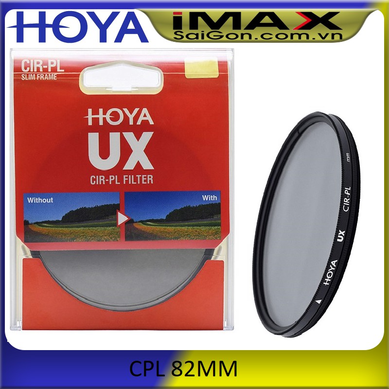 KÍNH LỌC HOYA UX CPL 82MM ( Chính hãng TIXIAI phân phối ) + Khăn lau len da cừu sịn