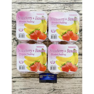 Rau câu nanaco dâu + chuối 108g*4