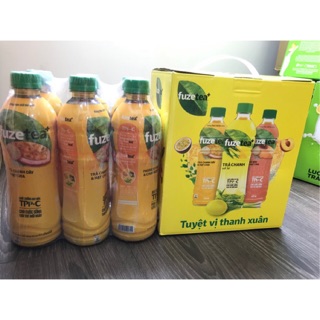 Trà đào  hạt chia Fuzetea+ GIÁ KHUYẾN MÃI