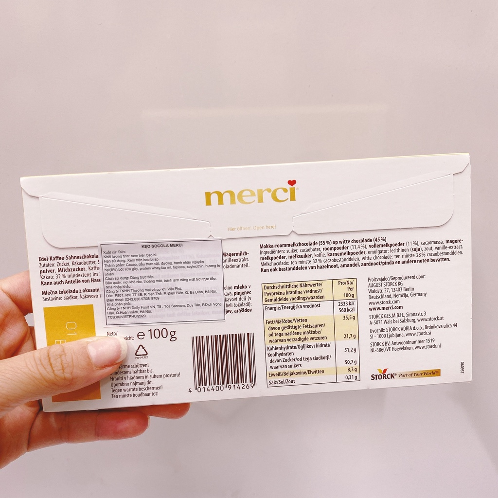 Socola Merci thanh 100-112g  - Đức